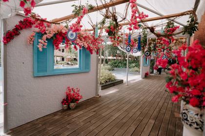 Aisle / Walkway and Ceiling — Carnival decor — Alila Diwa Goa